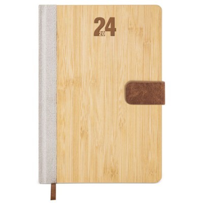 Agenda bambú personalizable